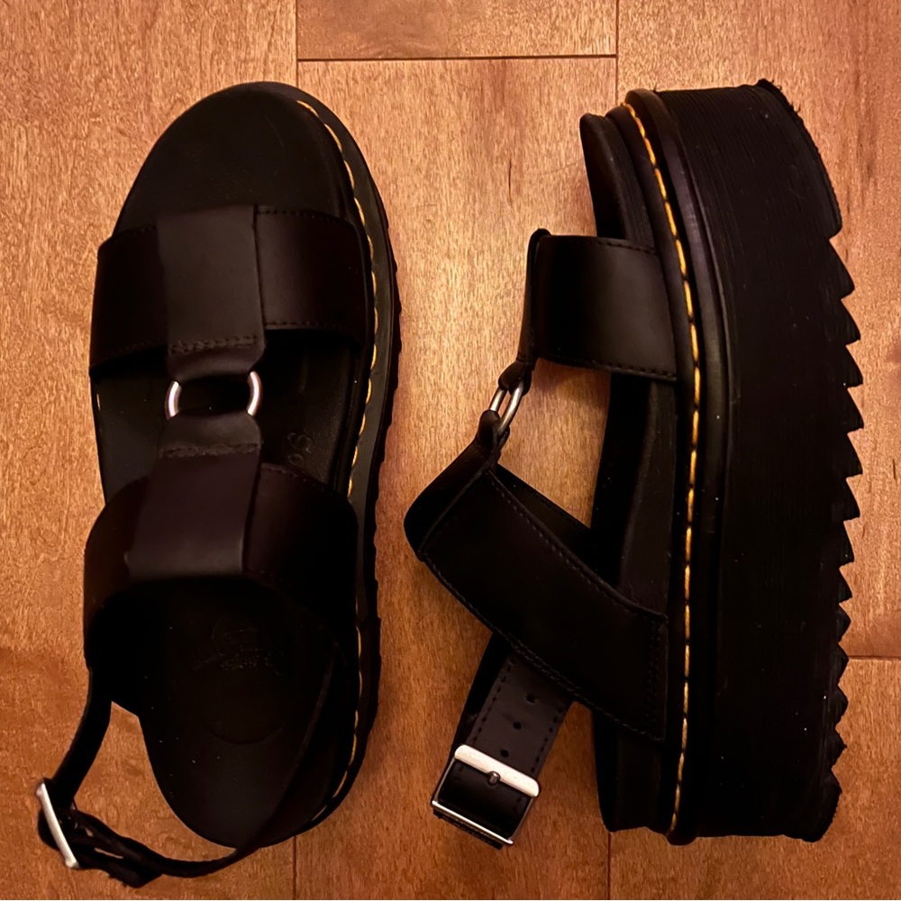 Dr. Martens Black Platform Sandals